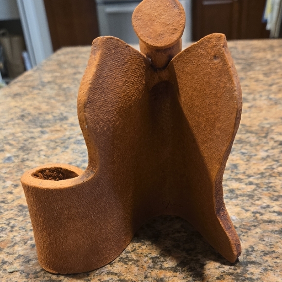 Rustic Brown Ceramic Holder - Picture 3 of 5